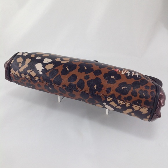 Brighton Vera Leopard Leather Clutch & Bag - Picture 7 of 15